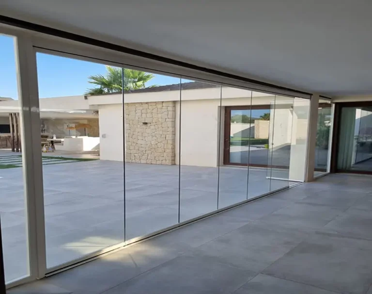 Cortinas de cristal.